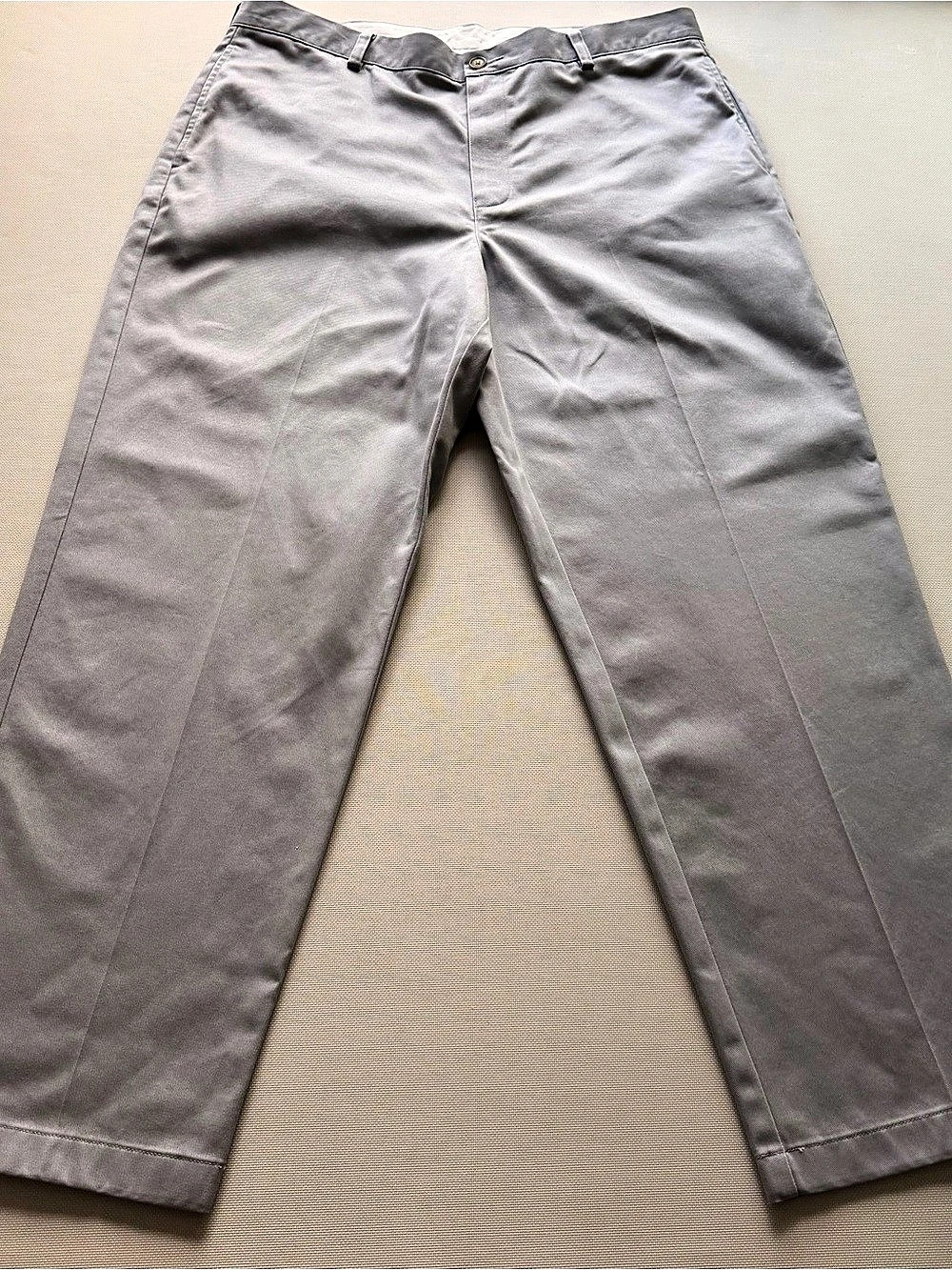 L.L.Bean Men's Cotton Chinos Gray Waist 37